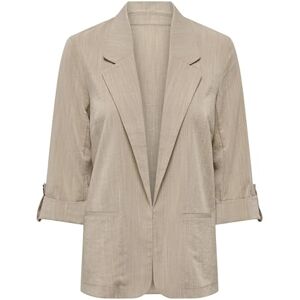ONLY Women's Onlmarsa 3/4 Blazer WVN Noos Longblazer, Safari/Detail: Melange, L ONLY Women's Onlmarsa 3/4 Blazer WVN Noos Longblazer, Safari/Detail: Melange, L