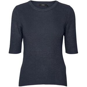 VERO MODA Women's VMNEWLEXSUN 2/4 Tight O-Neck BLOU GA REP Pullover, Navy Blazer, M, Blazer Navy, M VERO MODA Women's VMNEWLEXSUN 2/4 Tight O-Neck BLOU GA REP Pullover, Navy Blazer, M, Blazer Navy, M