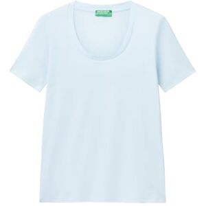 United Colors of Benetton Women's T-Shirt 3ga2d1066, Blue, S United Colors of Benetton Women's T-Shirt 3ga2d1066, Blue, S