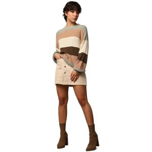 ONLY Women's Onlatia KNT Noos L/S Stripe Pullover Knitted Jumper, Hedge Green/Stripes:w. Toasted Coconut/Pumice Stone/Breen, S ONLY Women's Onlatia KNT Noos L/S Stripe Pullover Knitted Jumper, Hedge Green/Stripes:w. Toasted Coconut/Pumice Stone/Breen, S