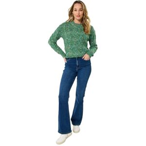 Joe Browns Women's Green Wool Blend Cable Jumper Sweater, 14 Joe Browns Women's Green Wool Blend Cable Jumper Sweater, 14