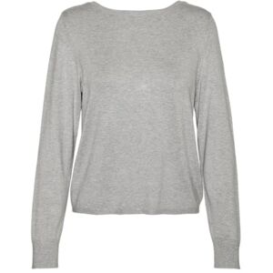 VERO MODA Women's Vmglory Ls V-Neck 2way Cardigan Ga Noos Pullover Sweater, Light Grey Mix, L VERO MODA Women's Vmglory Ls V-Neck 2way Cardigan Ga Noos Pullover Sweater, Light Grey Mix, L
