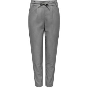 ONLY Women's Onlpoptrash-naja Fine PNT Noos Pants, Light Grey Melange/Stripes: w. Clouddancer Stripes, XXS / 32L ONLY Women's Onlpoptrash-naja Fine PNT Noos Pants, Light Grey Melange/Stripes: w. Clouddancer Stripes, XXS / 32L