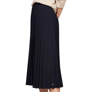 Tommy Hilfiger Women’s Twill Pleated Midi Skirt, Blue (Desert Sky), 12 Tommy Hilfiger Women’s Twill Pleated Midi Skirt, Blue (Desert Sky), 12