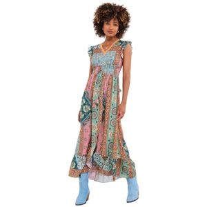 Joe Browns Women's Lace Detail Patchwork Maxi Dress, Regular Fit, Blue, UK 18 Joe Browns Women's Lace Detail Patchwork Maxi Dress, Regular Fit, Blue, UK 18