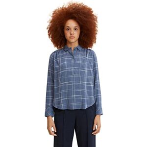 TOM TAILOR Women's 1032577 Blouse, 30305 Woven Big Blue Grid Check, 8 TOM TAILOR Women's 1032577 Blouse, 30305 Woven Big Blue Grid Check, 8