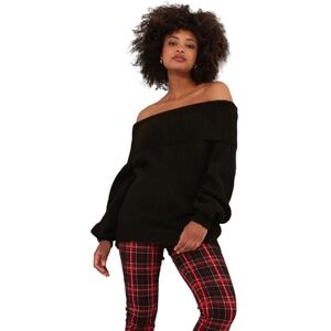 Joe Browns Women's Fashion Balloon Sleeve Off The Shoulder Bardot Jumper, Relaxed Fit, Black, UK 18 Joe Browns Women's Fashion Balloon Sleeve Off The Shoulder Bardot Jumper, Relaxed Fit, Black, UK 18