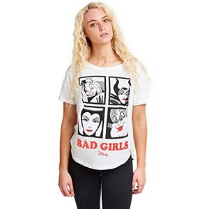 Disney Women's Bad Girls Regular Fit Crew Neck Short Sleeve T Shirt, White (White WHT), 14 (Manufacturer Size:Large) Disney Women's Bad Girls Regular Fit Crew Neck Short Sleeve T Shirt, White (White WHT), 14 (Manufacturer Size:Large)
