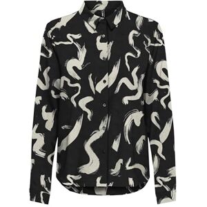 ONLY Women's Onlnova Life Elite L/S Lynne Shirt Blouse, Black/AOP: 587 Yoko, M ONLY Women's Onlnova Life Elite L/S Lynne Shirt Blouse, Black/AOP: 587 Yoko, M