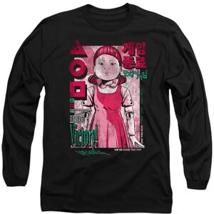 Squid Game Young-Ee Comic Anime Unisex Long Sleeve T Shirt, Black, Large Squid Game Young-Ee Comic Anime Unisex Long Sleeve T Shirt, Black, Large