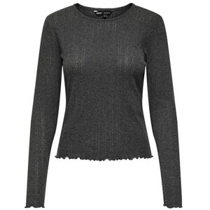 ONLY Women's Onlcarlotta L/S Top JRS Longsleeve T-Shirt, Dark Grey Blend, S ONLY Women's Onlcarlotta L/S Top JRS Longsleeve T-Shirt, Dark Grey Blend, S