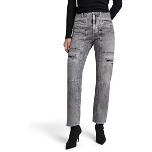 G-STAR Women's Viktoria Utility High Straight Jeans, Grey (faded grey neblina D24566-D537-G324), 31W / 30L G-STAR Women's Viktoria Utility High Straight Jeans, Grey (faded grey neblina D24566-D537-G324), 31W / 30L