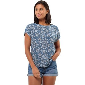 Jack Wolfskin Women's Summer Meadow T W T-Shirt, Leaves Elemental Blue, S Jack Wolfskin Women's Summer Meadow T W T-Shirt, Leaves Elemental Blue, S