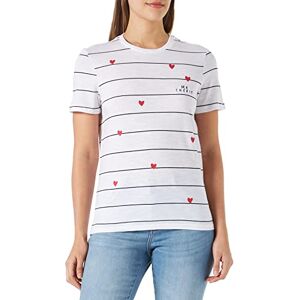 ONLY Women's ONLBONE REG S/S Heart Top Box JRS T-Shirt, Bright White/Stripes: Black + Print Cherie, L (Pack of 2) ONLY Women's ONLBONE REG S/S Heart Top Box JRS T-Shirt, Bright White/Stripes: Black + Print Cherie, L (Pack of 2)