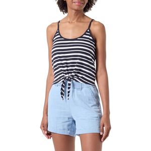 ONLY Women's Onlmay Life S/L Short Knot Top Box JRS, Night Sky/Stripes: Cloud Dancer (Ella), M ONLY Women's Onlmay Life S/L Short Knot Top Box JRS, Night Sky/Stripes: Cloud Dancer (Ella), M