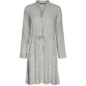 VERO MODA Women's Vmberta Pia Ls Short Dress JRS Ga mini, Snow White/Stripes: Laurel Wreath, M VERO MODA Women's Vmberta Pia Ls Short Dress JRS Ga mini, Snow White/Stripes: Laurel Wreath, M