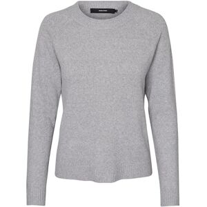 VERO MODA Women's Vmdoffy Ls O-neck Blouse Noos Jumper, Grey (Light Grey Melange Light Grey Melange), M UK VERO MODA Women's Vmdoffy Ls O-neck Blouse Noos Jumper, Grey (Light Grey Melange Light Grey Melange), M UK