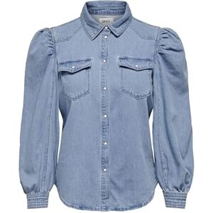 ONLY Women's Onlmallory Life Ls DNM Shirt Qyt, Light Blue (Light Blue Denim), M ONLY Women's Onlmallory Life Ls DNM Shirt Qyt, Light Blue (Light Blue Denim), M