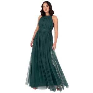 Anaya with Love Ladies Maxi Dress for Women Halter Neck Long Sleeveless with Belt A Line Evening Gown Ball Prom Wedding Guest Bridesmaid, Emerald Green 12 Anaya with Love Ladies Maxi Dress for Women Halter Neck Long Sleeveless with Belt A Line Evening Gown Ball Prom Wedding Guest Bridesmaid, Emerald Green 12