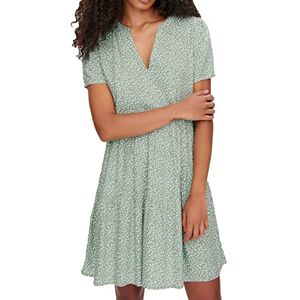 ONLY Women's ONLZALLY Life S/S THEA Dress NOOS PTM, Chinois Green/AOP:White Leafs, XL ONLY Women's ONLZALLY Life S/S THEA Dress NOOS PTM, Chinois Green/AOP:White Leafs, XL