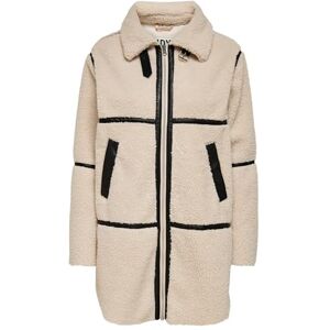 JACQUELINE de YONG Women's Jdyfrosty Teddy Long Jacket OTW Noos Coat, Birch, L JACQUELINE de YONG Women's Jdyfrosty Teddy Long Jacket OTW Noos Coat, Birch, L