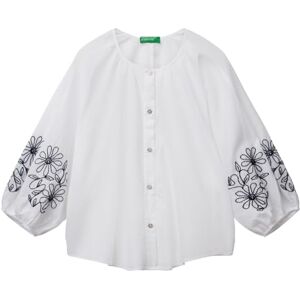 United Colors of Benetton Women's Camicia 5vzcdq0bn Shirt, White, L United Colors of Benetton Women's Camicia 5vzcdq0bn Shirt, White, L