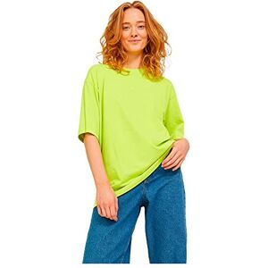 JACK & JONES JJXX Women's Jxandrea Ss Loose Every Tee Noos T-Shirt, Lime Punch/Print: Lime Cream Logo, Large JACK & JONES JJXX Women's Jxandrea Ss Loose Every Tee Noos T-Shirt, Lime Punch/Print: Lime Cream Logo, Large