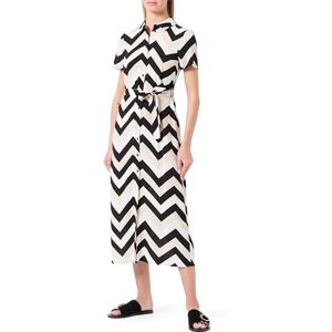 VERO MODA Women's Vmeasy Joy S/S Long Shirt Dress WVN Ga Blouse, Black, L VERO MODA Women's Vmeasy Joy S/S Long Shirt Dress WVN Ga Blouse, Black, L