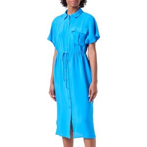 VERO MODA Women's Vmiris S/S Shirt Calf Dress WVN Ga Noos Keid, Ibiza Blue, S VERO MODA Women's Vmiris S/S Shirt Calf Dress WVN Ga Noos Keid, Ibiza Blue, S