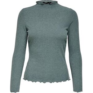ONLY Women's Onlemma L/S High Neck Top Noos Jrs T Shirt, Green Detail Balm: Melange, M UK ONLY Women's Onlemma L/S High Neck Top Noos Jrs T Shirt, Green Detail Balm: Melange, M UK