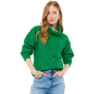 Joe Browns Women's Classic Green Roll Neck Diamond Knit Jumper Sweater, 12 Joe Browns Women's Classic Green Roll Neck Diamond Knit Jumper Sweater, 12