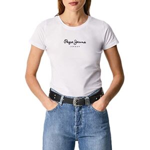 Pepe Jeans New Virginia Women's T-Shirt Slim Fit Short Sleeve White (White), M Pepe Jeans New Virginia Women's T-Shirt Slim Fit Short Sleeve White (White), M