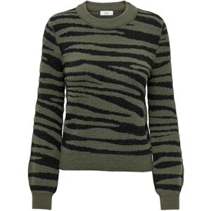 JDY Jacqueline de Yong Women's lorraine Animal L/S KNT Noos Pullover Knitted Jumper, Kalamata 1, S JDY Jacqueline de Yong Women's lorraine Animal L/S KNT Noos Pullover Knitted Jumper, Kalamata 1, S