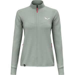 Salewa Puez Waffle Hybrid Jacket - Women - Green - Midlayer Salewa Puez Waffle Hybrid Jacket - Women - Green - Midlayer