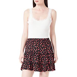 VERO MODA Women's Vmeasy FRL Mini Skirt R1 WVN Ga, Black/AOP: Niki, M VERO MODA Women's Vmeasy FRL Mini Skirt R1 WVN Ga, Black/AOP: Niki, M
