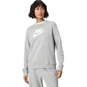 Nike DQ5832-063 W NSW CLUB FLC GX STD CREW Sweatshirt Women's Dk Gray Heather/White Size M Nike DQ5832-063 W NSW CLUB FLC GX STD CREW Sweatshirt Women's Dk Gray Heather/White Size M