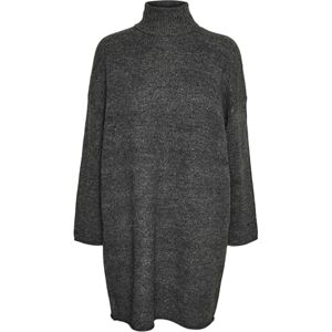 VERO MODA Women's Vmgemma Ls Rollneck Knit Dress VMA Noos Sweater, Dark Grey Blend, S VERO MODA Women's Vmgemma Ls Rollneck Knit Dress VMA Noos Sweater, Dark Grey Blend, S
