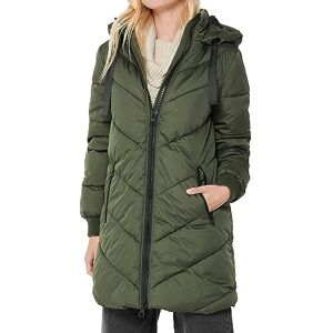 JDY Women's skylar OTW Noos Padded Hood Jacket Quilted Coat, Forest Night, S JDY Women's skylar OTW Noos Padded Hood Jacket Quilted Coat, Forest Night, S