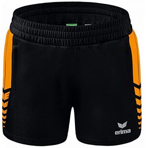 Erima Women's Six Wings Worker Casual Shorts, Black/New Orange, 40 Erima Women's Six Wings Worker Casual Shorts, Black/New Orange, 40