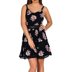 ONLY NOS Women's Onlkarmen Anne S/l Short Dress WVN Noos Dress, Multicolour (Night Sky AOP: Ella Print), 10 (Manufacturer Size: 36) ONLY NOS Women's Onlkarmen Anne S/l Short Dress WVN Noos Dress, Multicolour (Night Sky AOP: Ella Print), 10 (Manufacturer Size: 36)