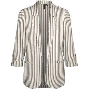 VERO MODA Women's Vmjesmilo 3/4 Loose Blazer WVN Ga Noos, Birch/AOP: Heidi, M VERO MODA Women's Vmjesmilo 3/4 Loose Blazer WVN Ga Noos, Birch/AOP: Heidi, M
