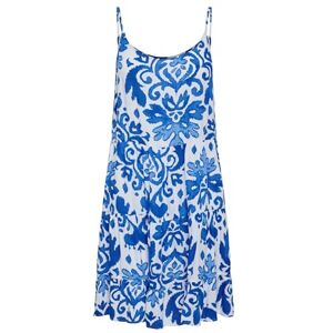 ONLY Women's Onlmaj Life S/L AOP Short Dress WVN Noos Summer, White, XXS ONLY Women's Onlmaj Life S/L AOP Short Dress WVN Noos Summer, White, XXS