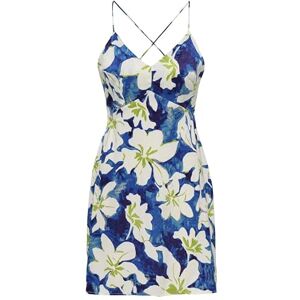 ONLY Women's Onljane Life S/L Janice Dress Ptm, Dark Blue, XS ONLY Women's Onljane Life S/L Janice Dress Ptm, Dark Blue, XS
