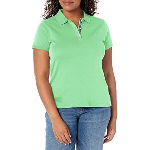 Nautica Women's 3-Button Short Sleeve Breathable 100% Cotton Polo Shirt, Leaf Green, XXL Nautica Women's 3-Button Short Sleeve Breathable 100% Cotton Polo Shirt, Leaf Green, XXL