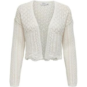 ONLY Women's ONLNOLA 7/8 Life Open Cardigan NCA KNT Sweater, Cloud Dancer, XS ONLY Women's ONLNOLA 7/8 Life Open Cardigan NCA KNT Sweater, Cloud Dancer, XS