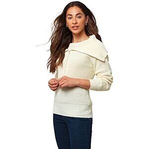 Joe Browns Zip It Up Knit Jumper Cream Joe Browns Zip It Up Knit Jumper Cream