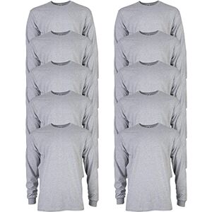 Gildan Unisex's Ultra Cotton Long Sleeve T-Shirt, Style G2400, Multipack, Sport Grey (10-Pack), 3XL (Pack of 10) Gildan Unisex's Ultra Cotton Long Sleeve T-Shirt, Style G2400, Multipack, Sport Grey (10-Pack), 3XL (Pack of 10)