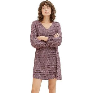 TOM TAILOR Women's 1039161 Dress, 33989-Brown Geometrics Print, 6 TOM TAILOR Women's 1039161 Dress, 33989-Brown Geometrics Print, 6