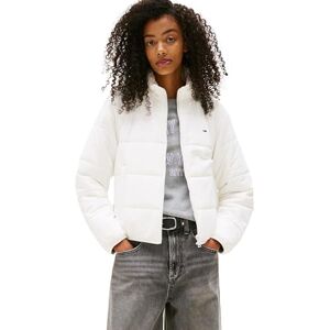 Tommy Jeans Womens Tjw Reg Lw Padded Ext Dw0dw20958 Puffer Jacket, White (Ecru), XS UK Tommy Jeans Womens Tjw Reg Lw Padded Ext Dw0dw20958 Puffer Jacket, White (Ecru), XS UK