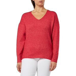 ONLY Bestseller A/S Women's Onlrica Life L/S V-Neck Jumper KNT Noos Sweater, Lychee/Detail: Melange, XS ONLY Bestseller A/S Women's Onlrica Life L/S V-Neck Jumper KNT Noos Sweater, Lychee/Detail: Melange, XS